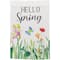 Hello Spring Butterflies & Flowers Outdoor Garden Flag